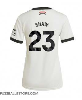 Günstige Manchester United Luke Shaw #23 3rd trikot Damen 2024-25 Kurzarm